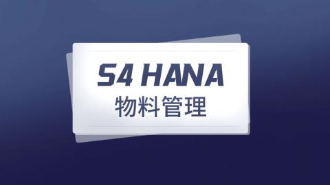 S4 HANA系列课程——财务和成本